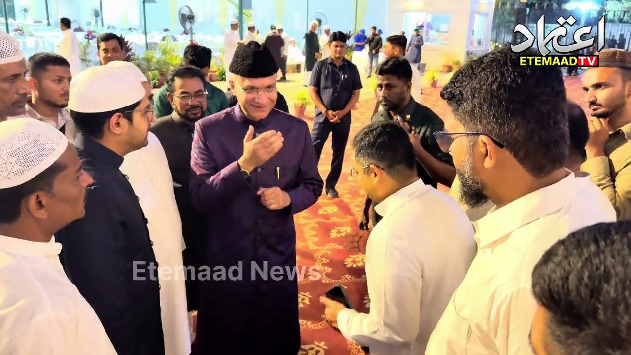 Fateha on Youm-e-Shahadat of Hazrat Ali (R.A) & Iftar by Akbaruddin Owaisi at Fatima Owaisi Campus
