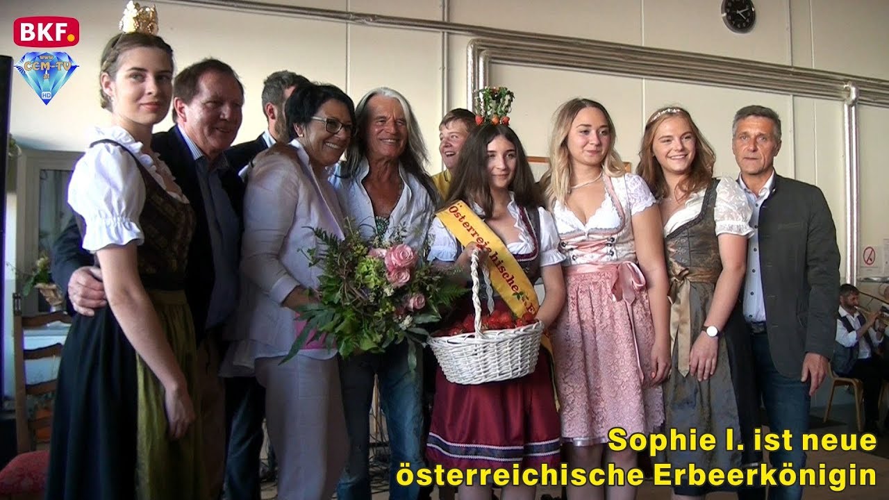 2. 6. 2019 - Sophie I. ist neue österreichische Erdbeerkönigin - CCM-TV.at / BKF