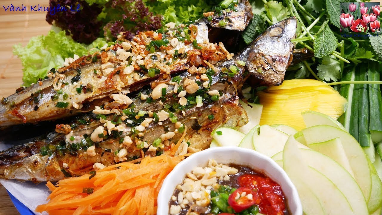 CÁ NƯỚNG MỠ HÀNH - Cách làm nước Mắm Me, Rang đậu phọng, làm Đồ chua, làm Bún, CÁ NỤC by Vanh Khuyen