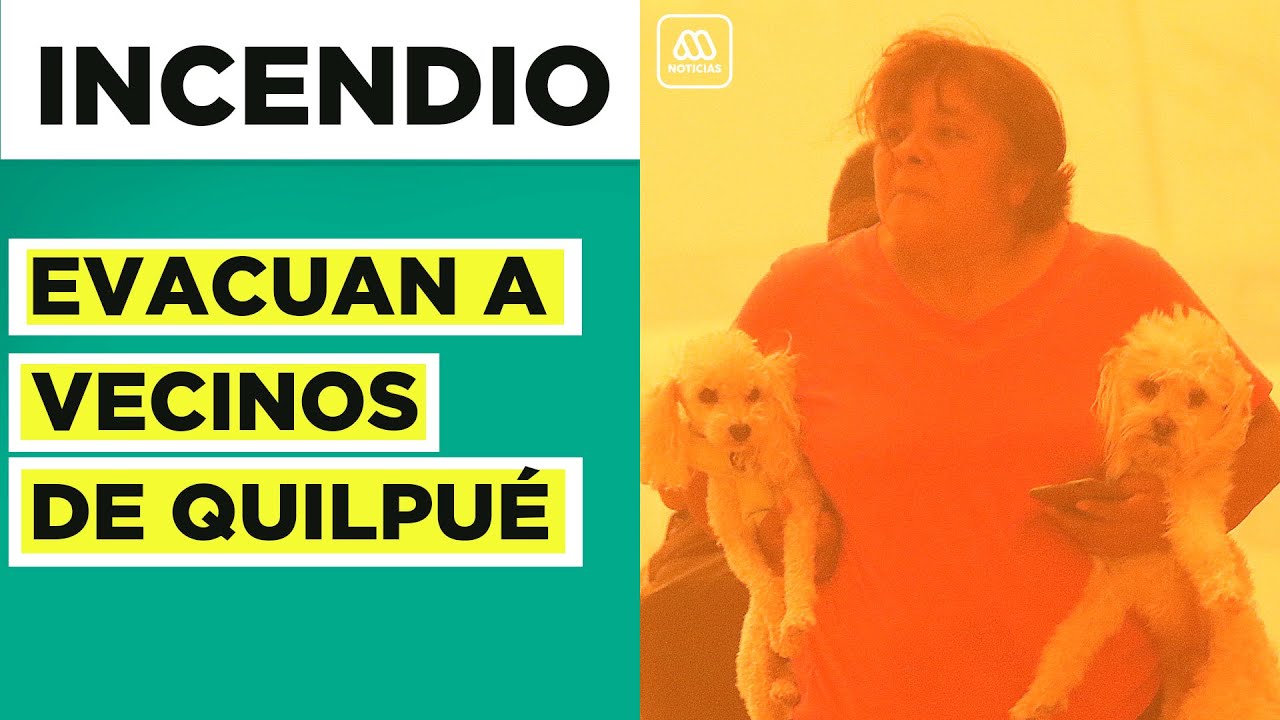 Valparaíso | Momento en que evacuan zonas tras grave incendio