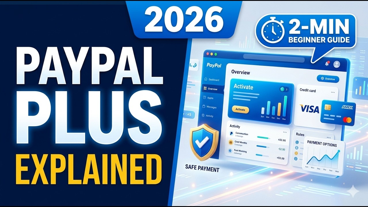 PayPal PLUS Explained: 2026 Website Walkthrough & Beginner's Guide (2 Min)