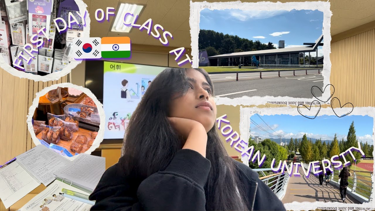 First day of class in South Korea | Study Abroad | University vlog | Indian in Korea