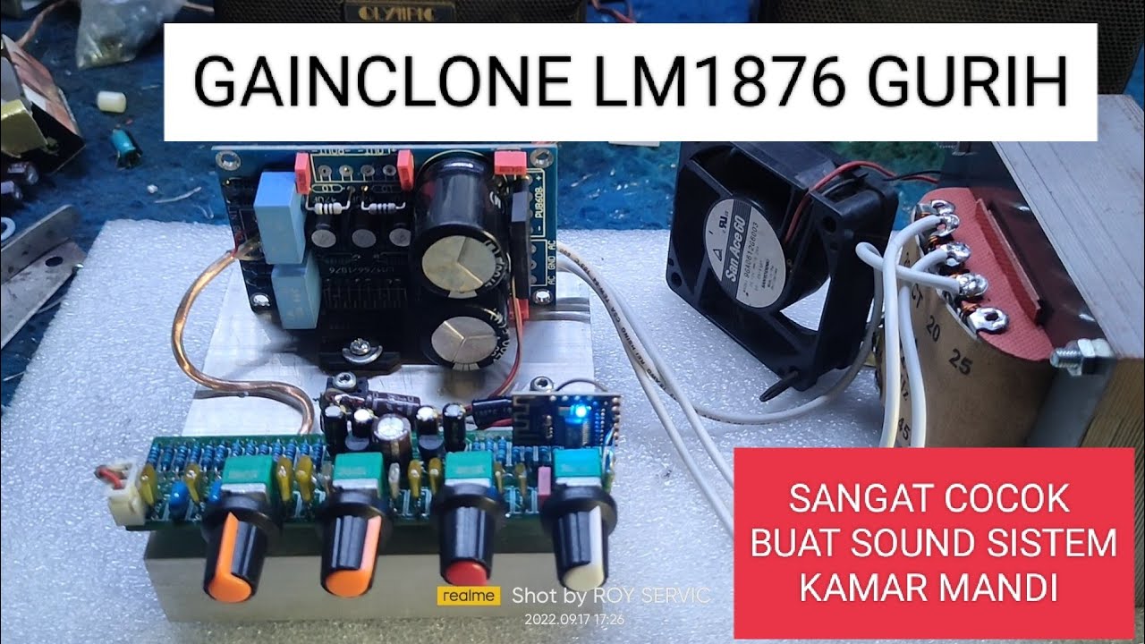 Lm1876 gurih cocok buat sound sistem kamar mandi
