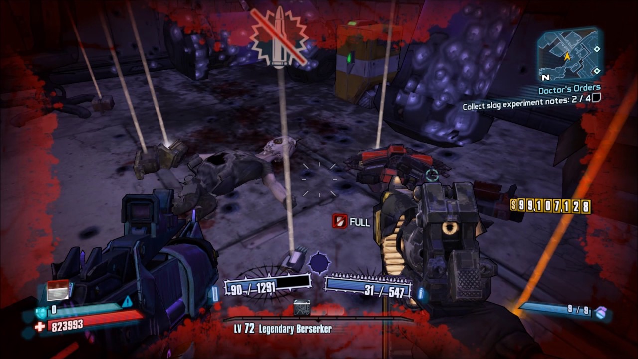 Borderlands 2. A Double Legendary Drop for Salvador.
