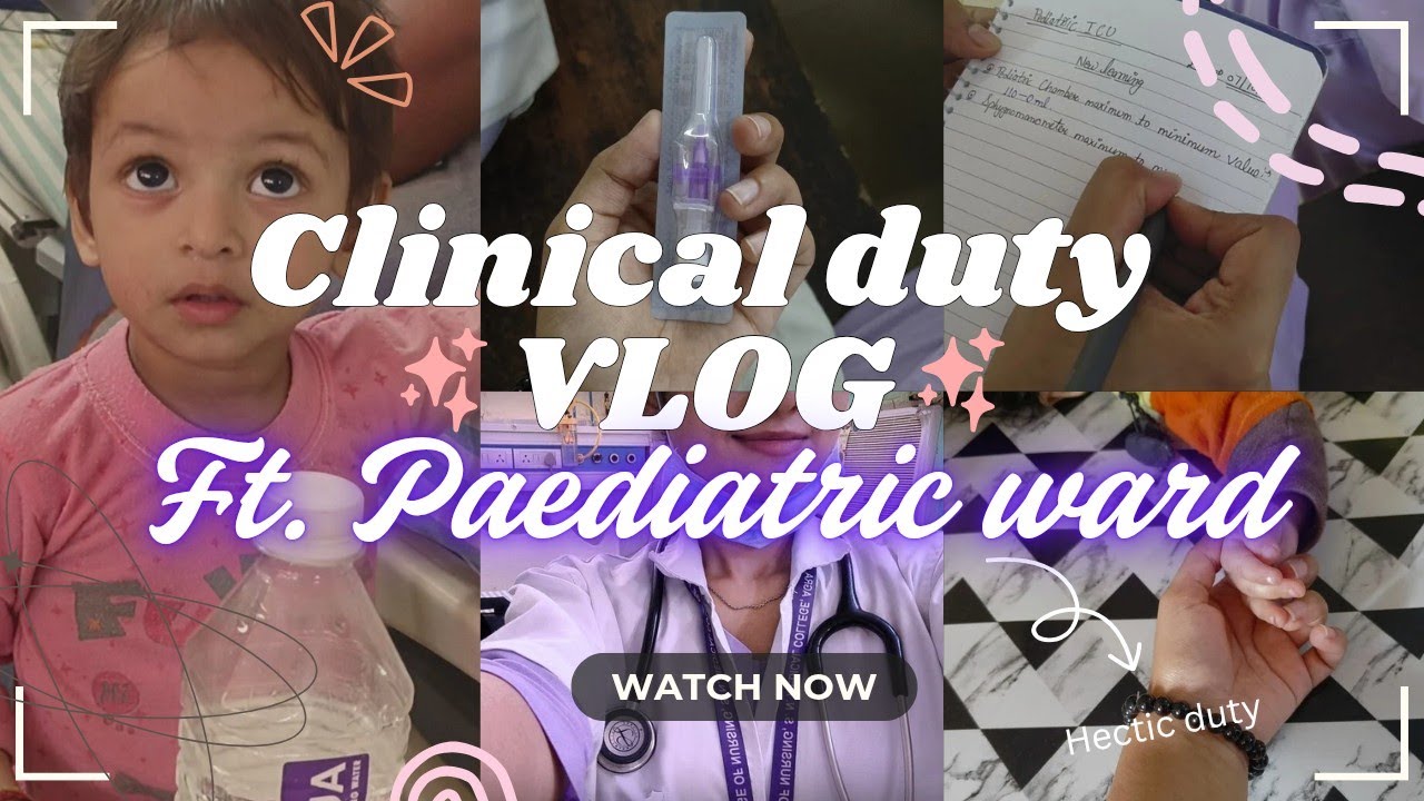 A Day in a life of Nursing Student | CLINICAL DUTY VLOG | PEDIA WARD #bscnursing #vlog #nurse 