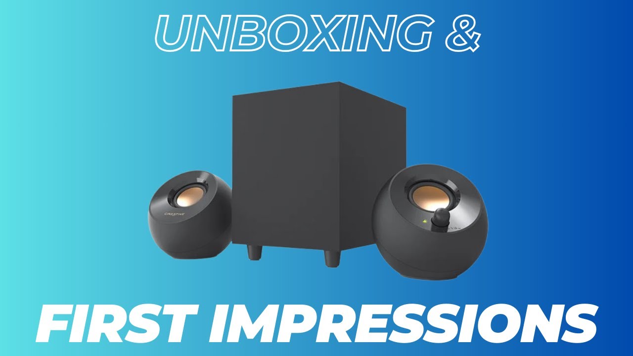 Unboxing & Test of Creative Pebble Plus 2.1 Desktop Speakers/Subwoofer
