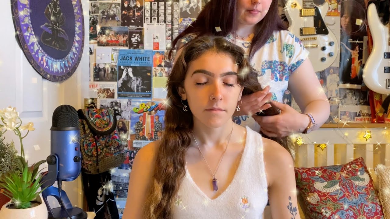 👑 ASMR ~ The Best REAL PERSON Hair, Face, Ear, Neck & Shoulder Pampering ~ Relaxation & Sleep 👑
