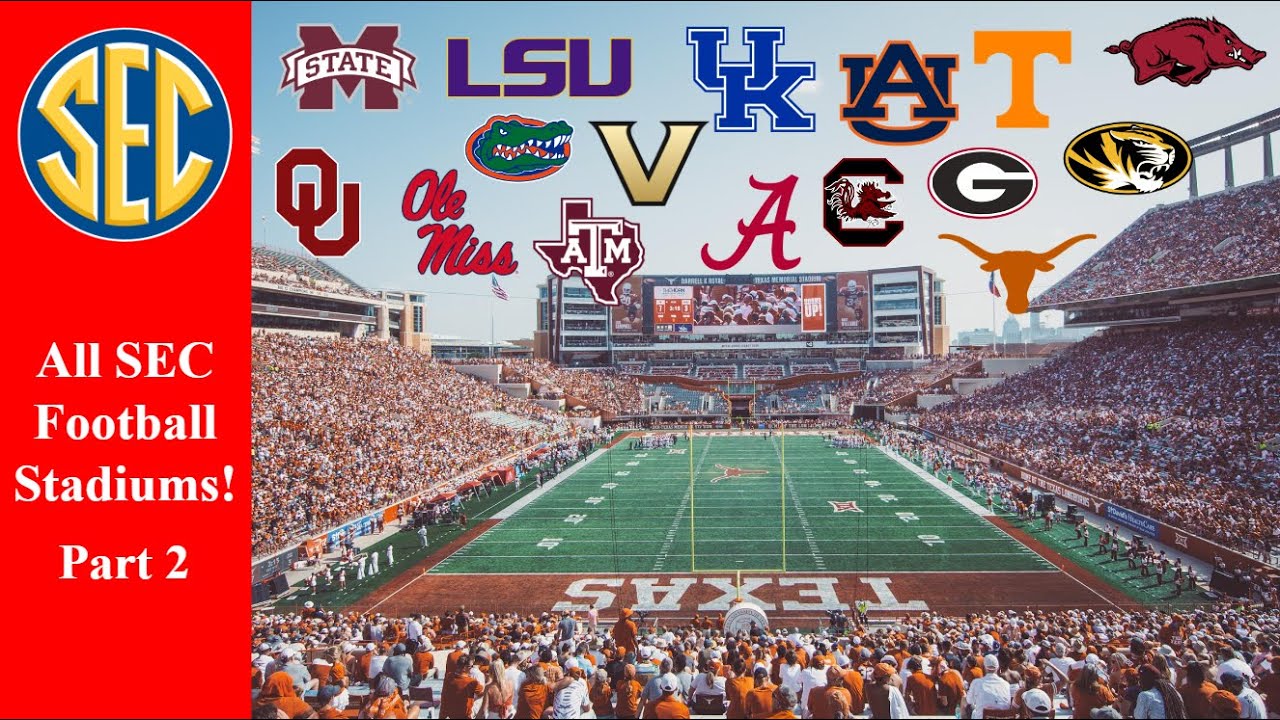 All SEC Football Stadiums Part 2!