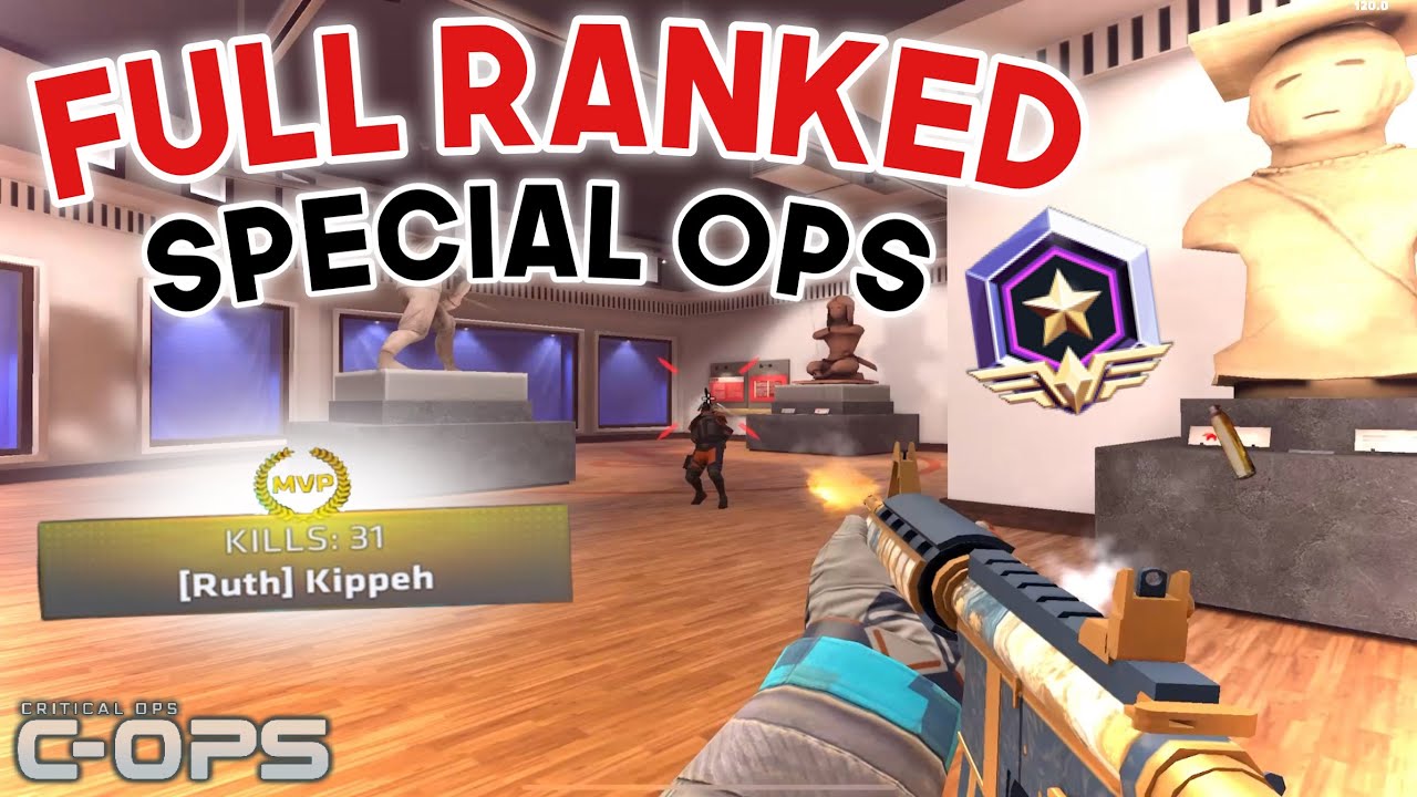 FULL RANKED GAME 30+ KILLS! | Critical Ops 1.52.4 | Ruth Kippeh