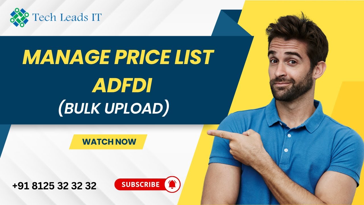 Manage Price List - ADFDI (Bulk Upload) | Oracle Fusion SCM | Tech Leads IT