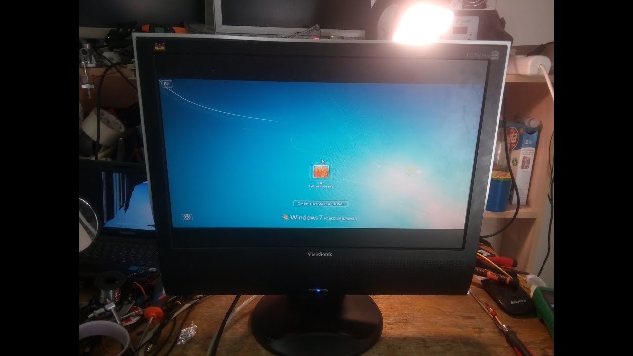 Монитор ViewSonic VG2021WM отключается. Что делать? Ремонт.