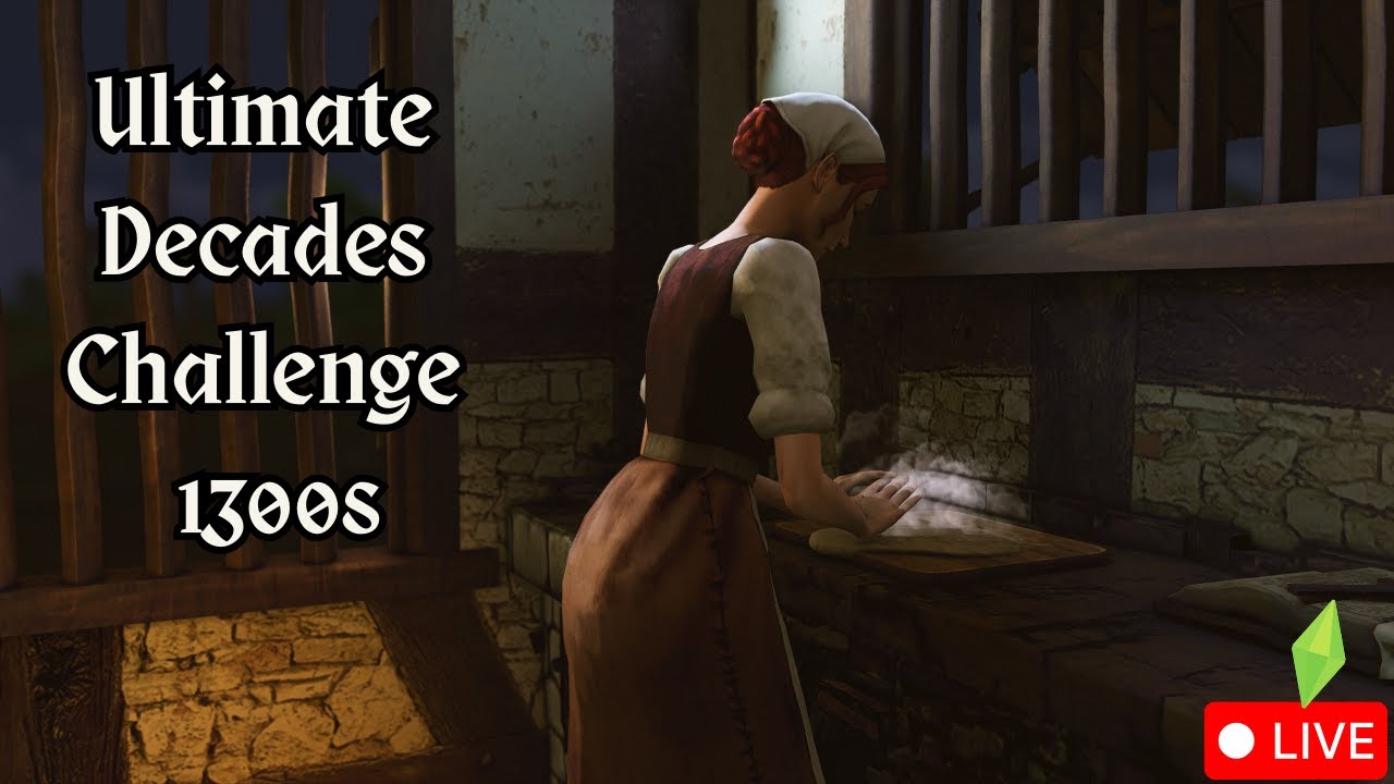 Cozy MEDIEVAL sims 4 gameplay | The Ultimate decades Challenge 1300s