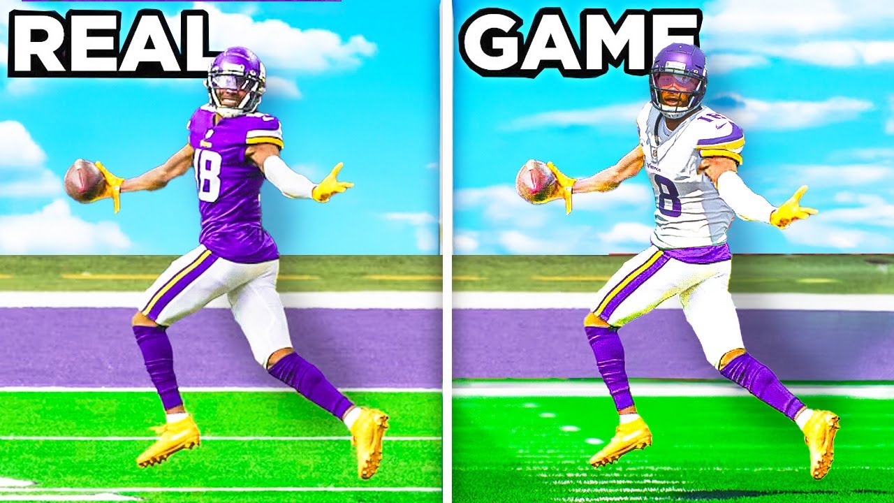 Recreating 1 Iconic Justin Jefferson TOUCHDOWN From Every Year (17-25)