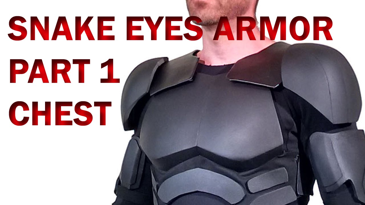 Snake Eyes GI Joe Retaliation How To DIY Part 1 Foam Armor - Chest and Abs Fabrication