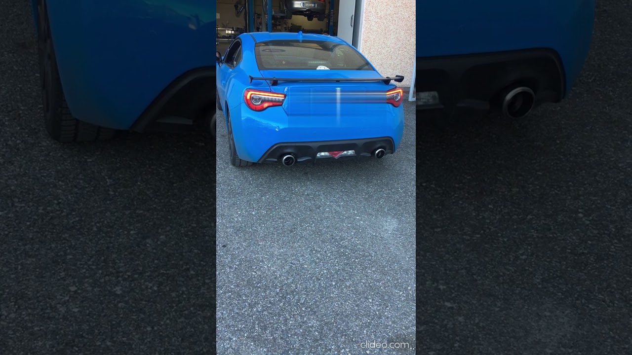 Subaru brz finale silenziato con valvola video by Aros exhaust systems