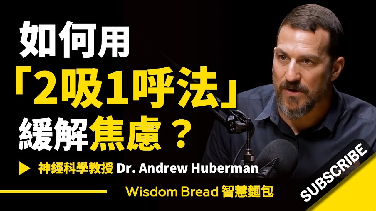 如何1分鐘內緩解焦慮？ ► 用「2吸1呼法」- 聽聽史丹佛大學教授怎麽說 Dr. Andrew Huberman 安德魯．胡伯曼博士（中英字幕）