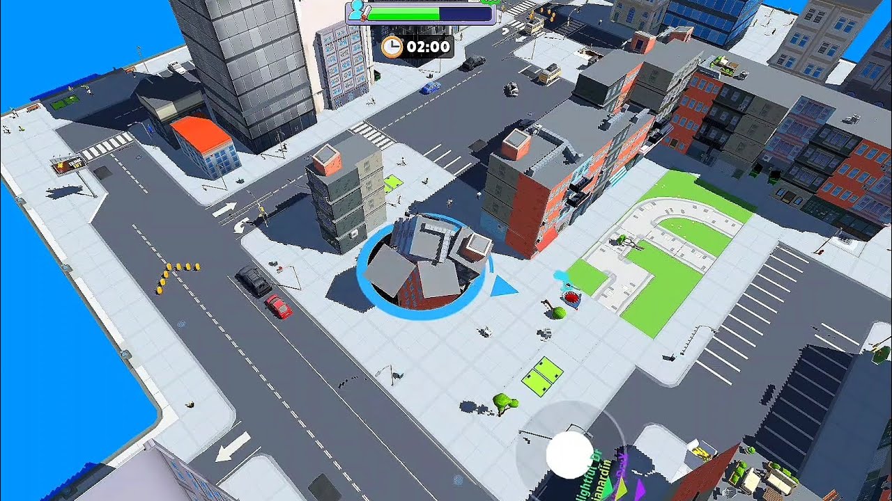 Hole.io Map Control 100.00% World Record 2500 pts