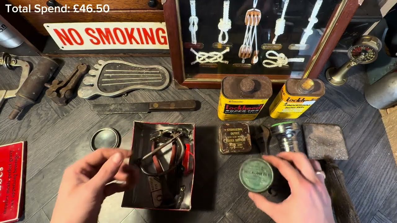 Windy Weekend Carboot Sale Haul: Old Tools, Antique Tableware, Vintage Tins and More! 7/9/25