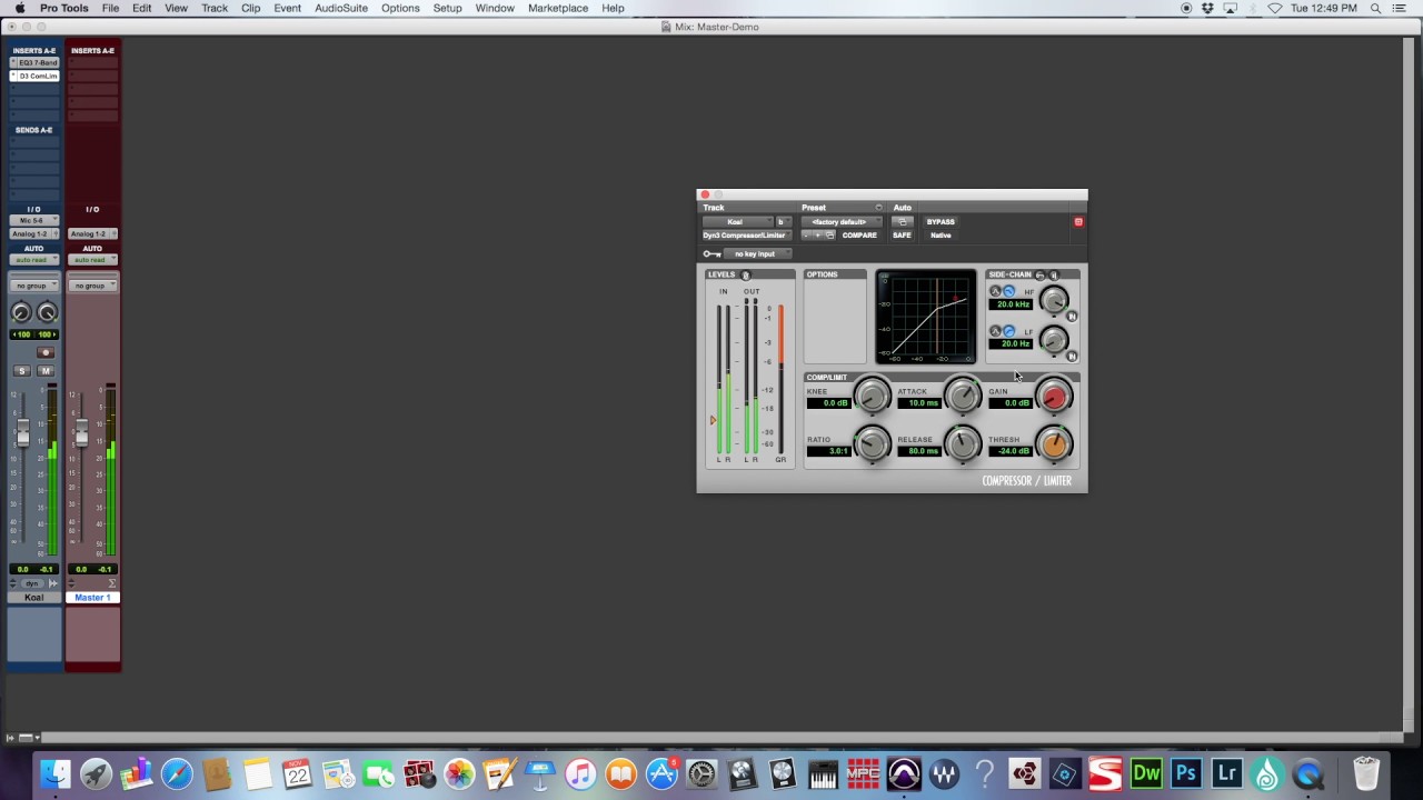 How To Master a Song using Stock Plug-ins -  ProTools Tutorial