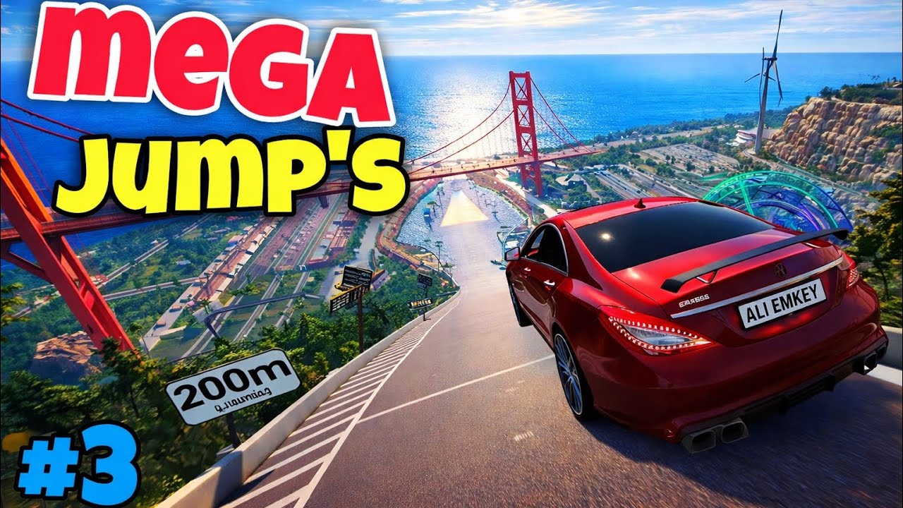 BeamNG.drive Mega Jumps Challenge | Insane Physics Tests & Brutal Crashes #3 
