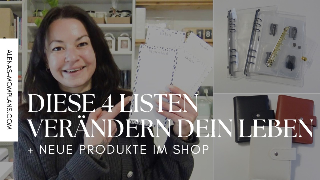 Diese 4 Listen machen dich produktiver ✅ einfach & effektiv organisiert!