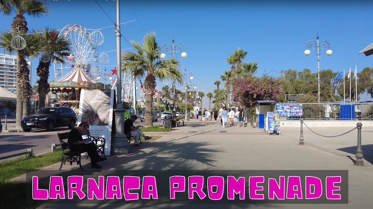 Larnaca Promenade - Larnaca, Cyprus [4k Ultra HD 60fps ]
