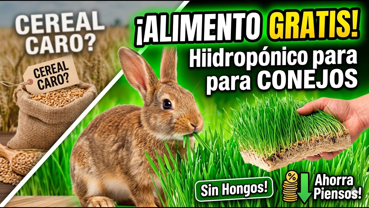 Forraje Hidropónico para conejos