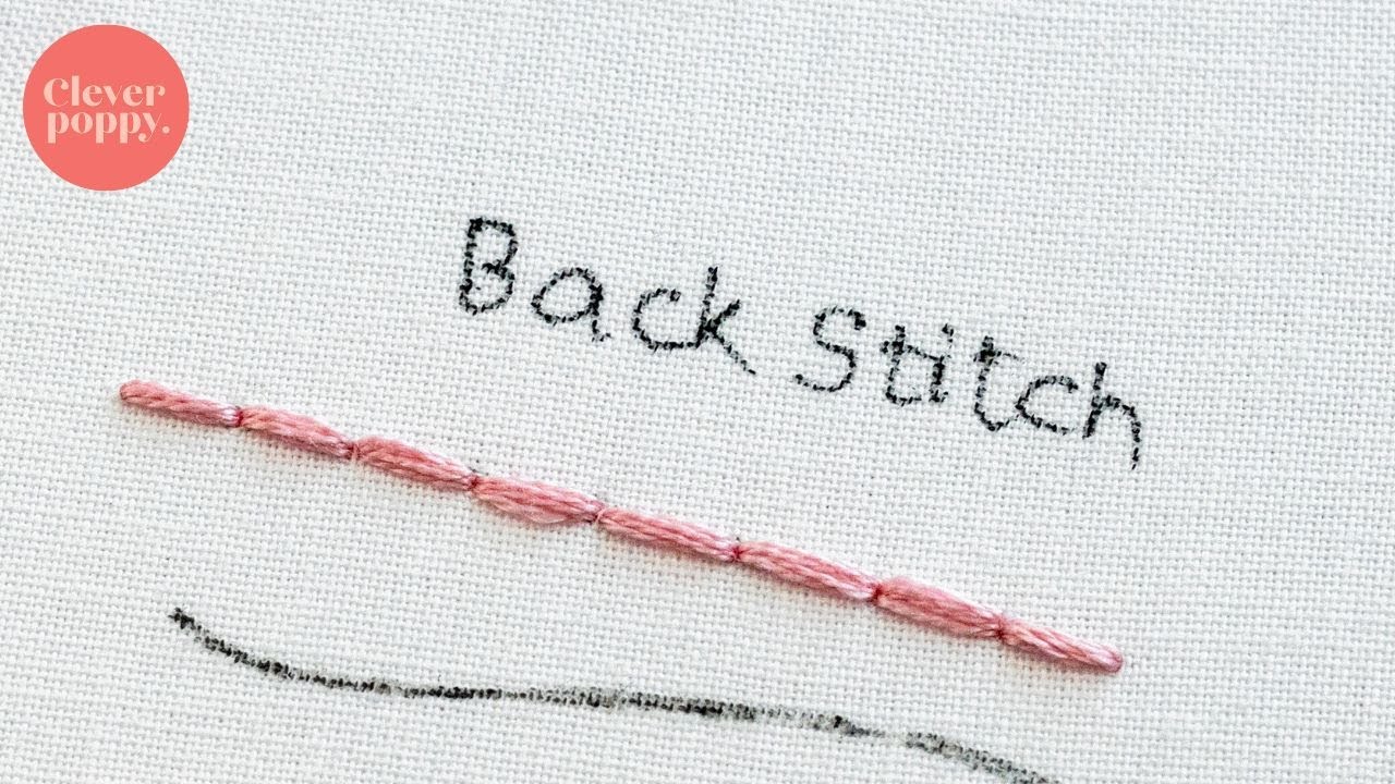 How to do back stitch | Beginner Embroidery Techniques