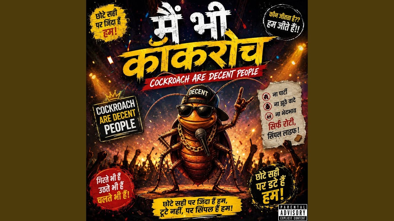 मैं भी कॉकरोच Cockroach Are Decent People