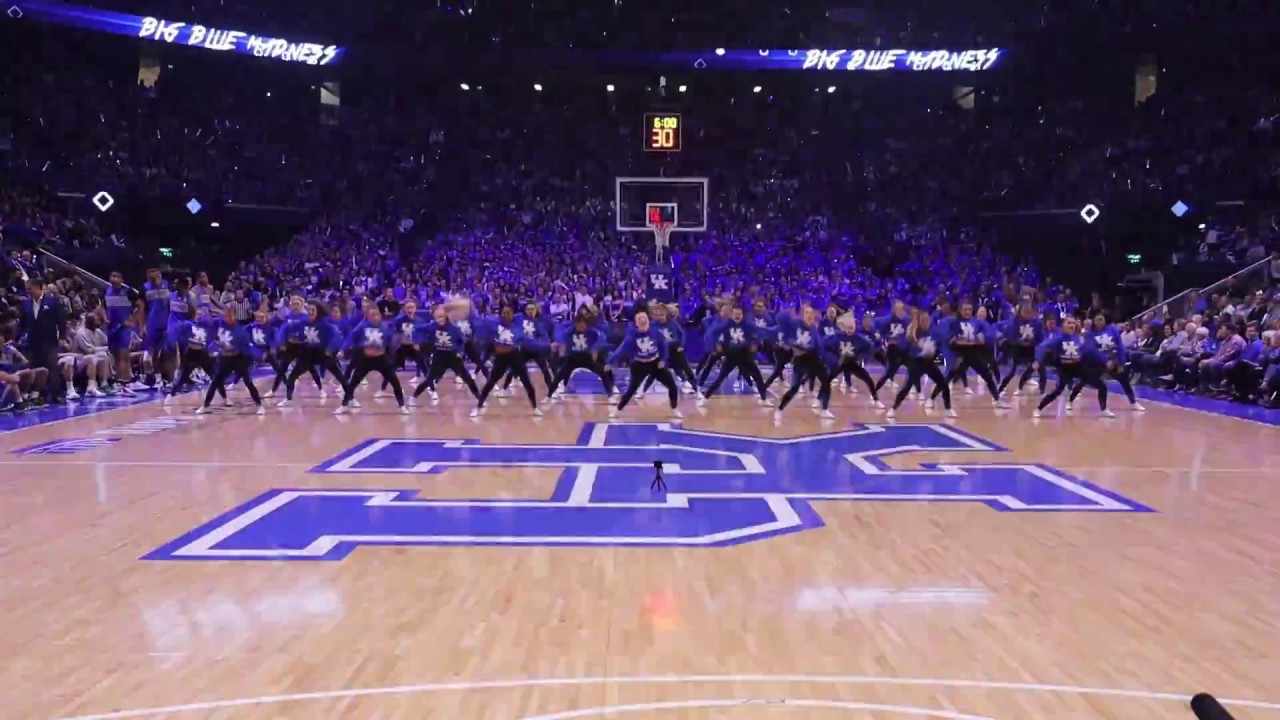 The University of Kentucky Dance Team performs at Big Blue Madness 2018
