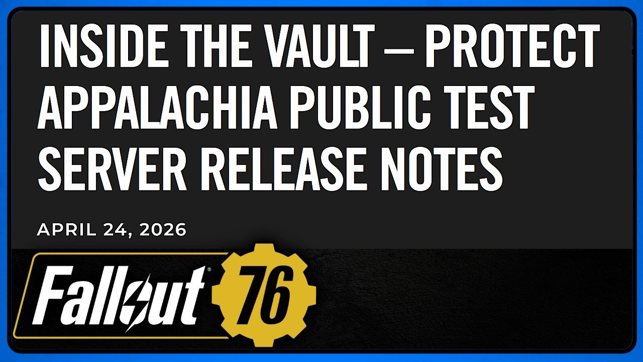 Fallout 76 PTS Patch 24 April. Changes to Radiation and Infestations.