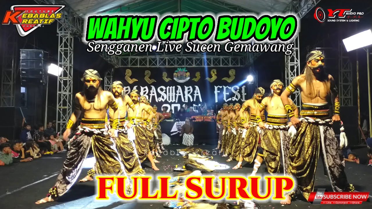 FULL SURUP WCB 🔥🔥🔥 WAROK WAHYU CIPTO BUDOYO SENGGANEN Live Sucen Gemawang Temanggung