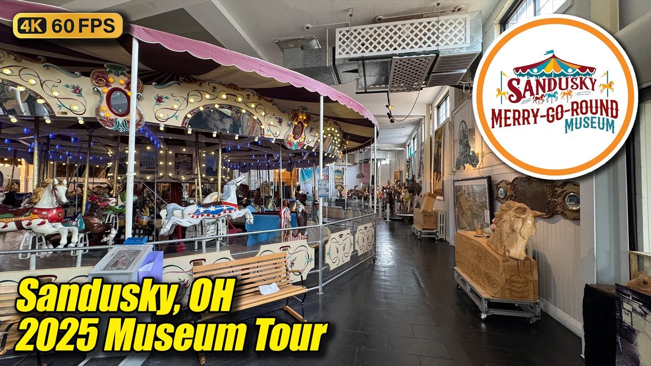 Merry-Go-Round Museum tour (Sandusky OH), new April 2025 full 4K walkthrough