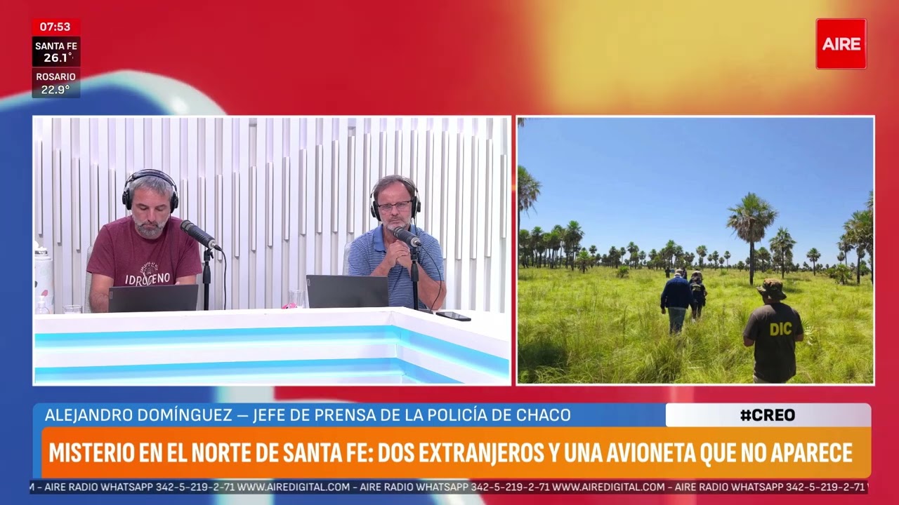 Misterio en el norte santafesino 🔎🛩️ Dos extranjeros y una avioneta que no aparece