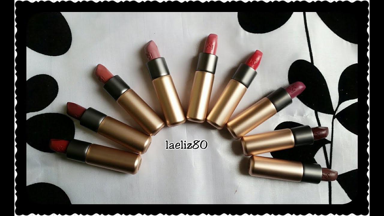 Kiko Velvet Passion Matte Lipstick - Lip Swatches 9 colours