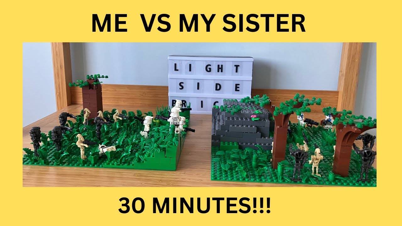 Me vs my sister, LEGO Star Wars MOC challenge!