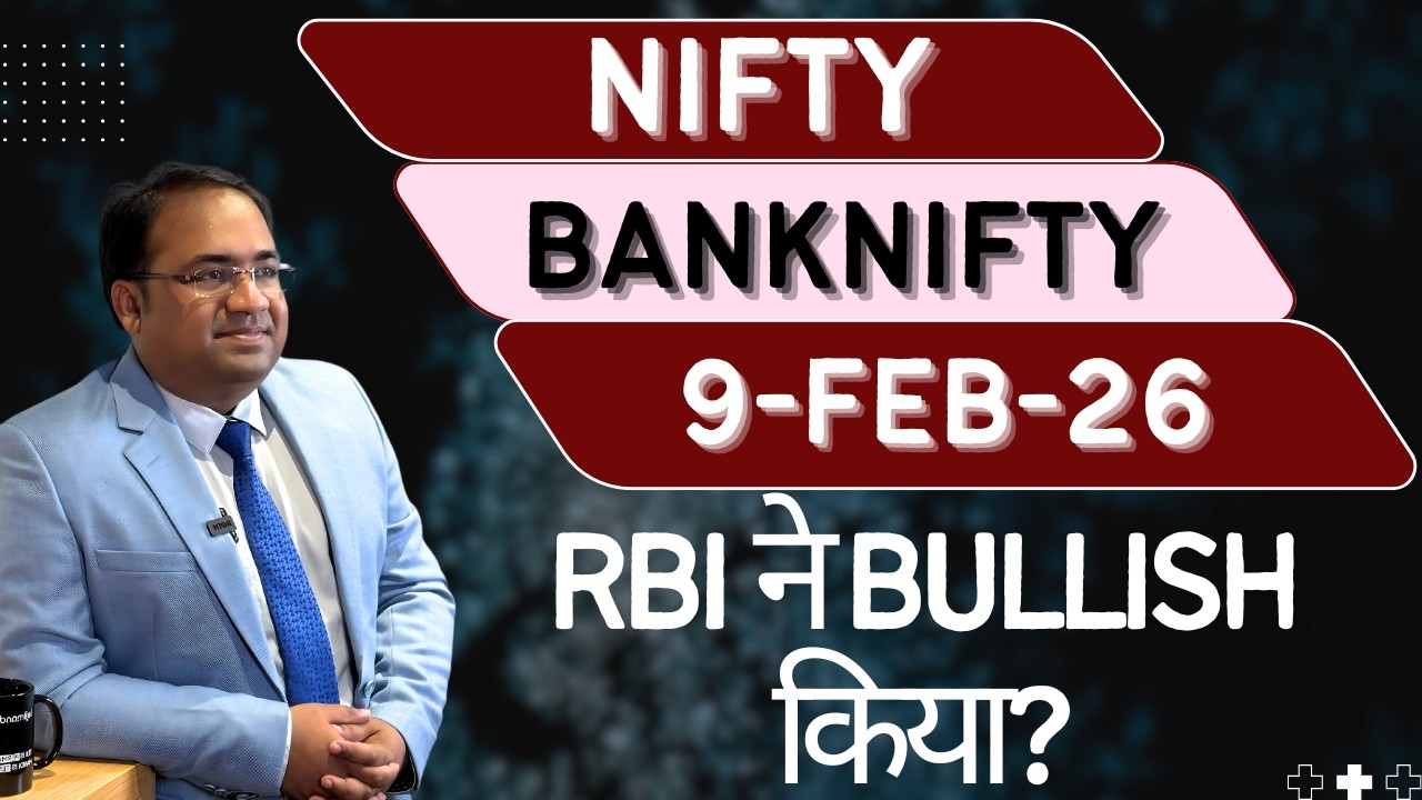 Nifty Prediction and Bank Nifty Analysis for Monday | 9 February 26 | Bank NIFTY Tomorrow