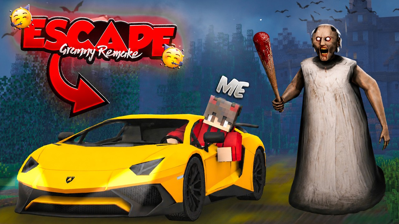 HOW I ESCAPE FROM 'GRANNY' IN MINECRAFT!