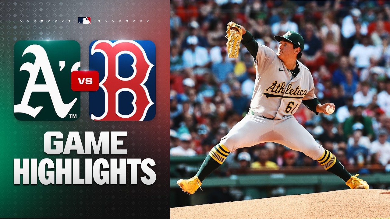 A's vs. Red Sox Game Highlights (8/8/26) | MLB Highlights