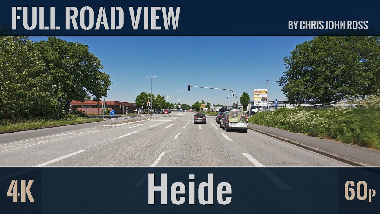 Heide, Schleswig-Holstein, Germany: B5, Fritz-Thiedemann-Ring - 4K UHD