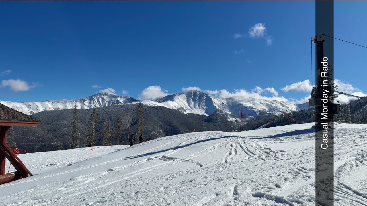 Winter Park: Riding from High Lonesome chair to the Mary Jane base 
