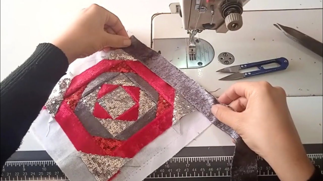 Patchwork block in 5 minutes  Even a beginner can sew! Dilshoda Craft
