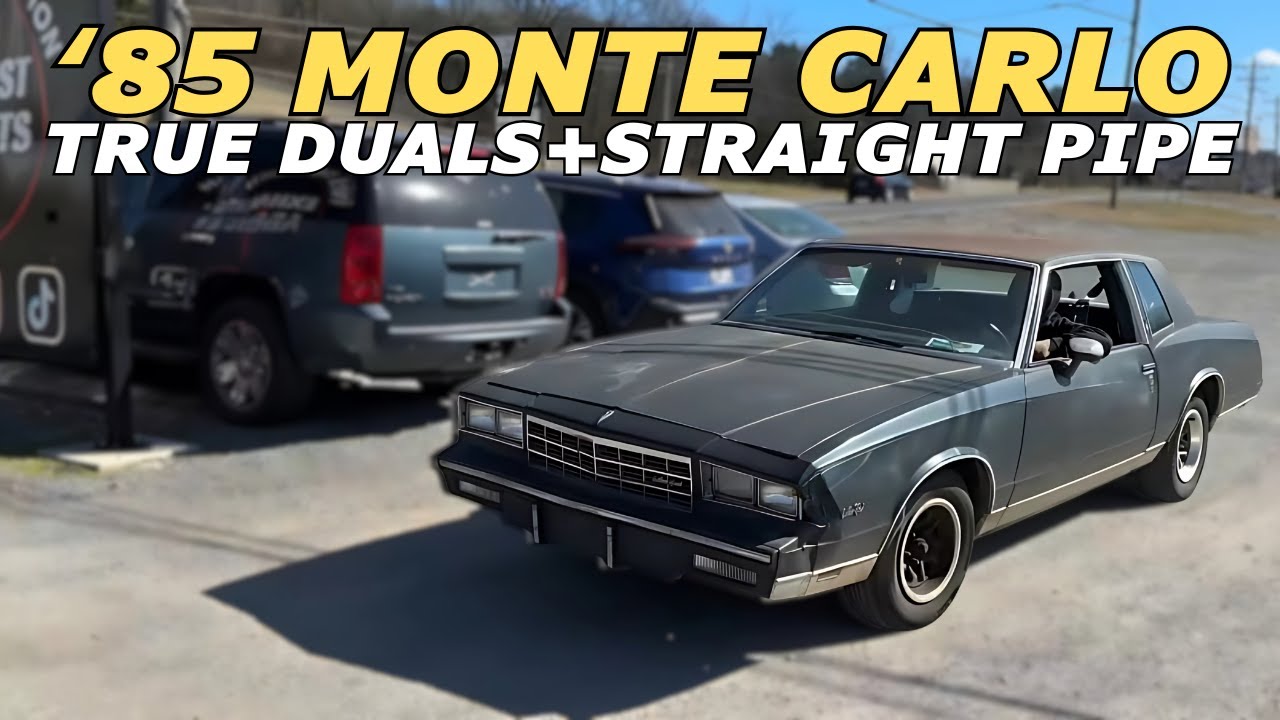 1985 Chevy Monte Carlo 305 V8 Exhaust Sound w/ True Duals & Straight Pipe!