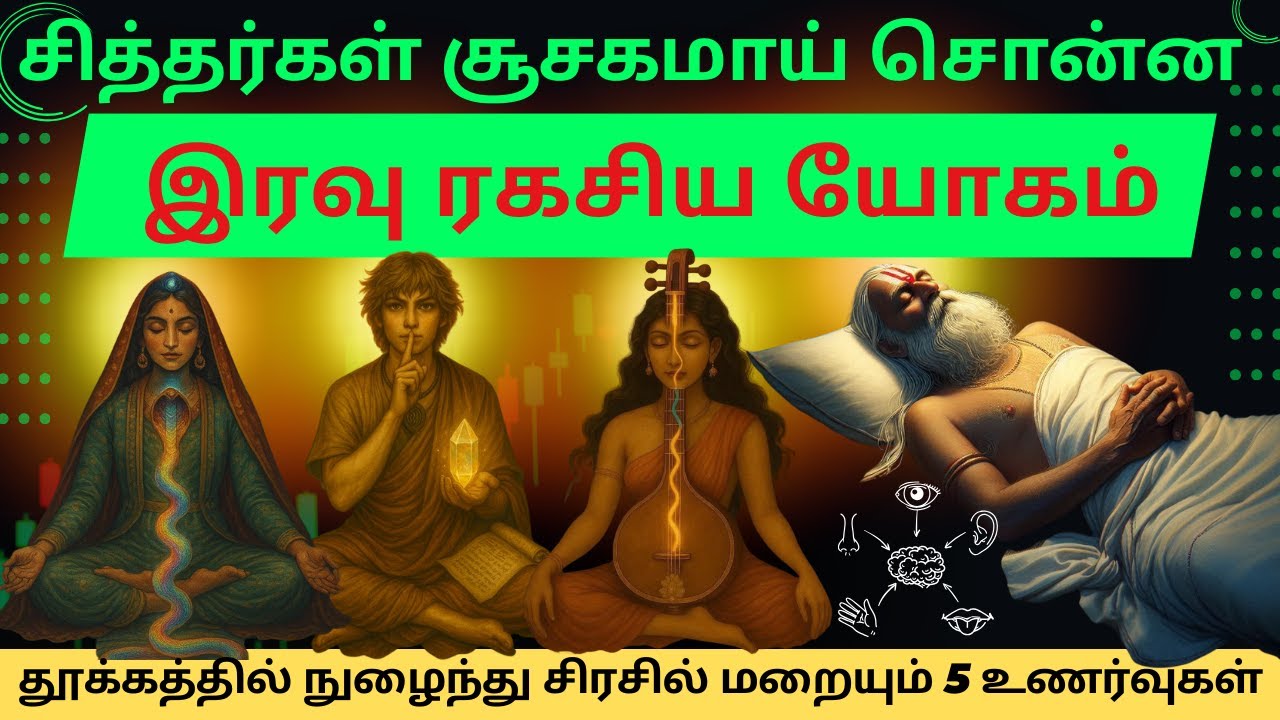 🌀 Siddhar Night Secret Yoga🧘🏻&zwj;♀️that Activates Your 5 Senses💫 : An Energy Source for Full Day Power💥