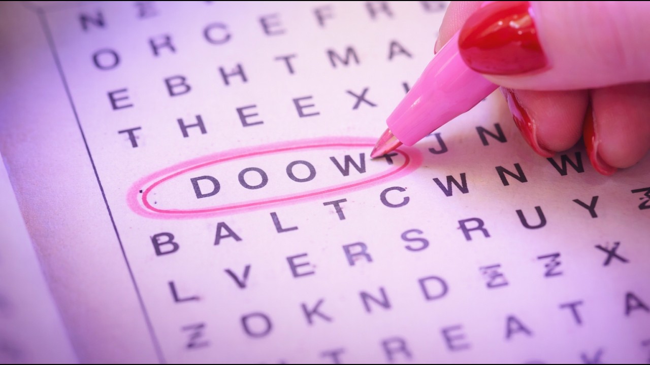 ASMR Completing a Word Search ✏️ | Pencil Sounds for Sleep (No Talking)