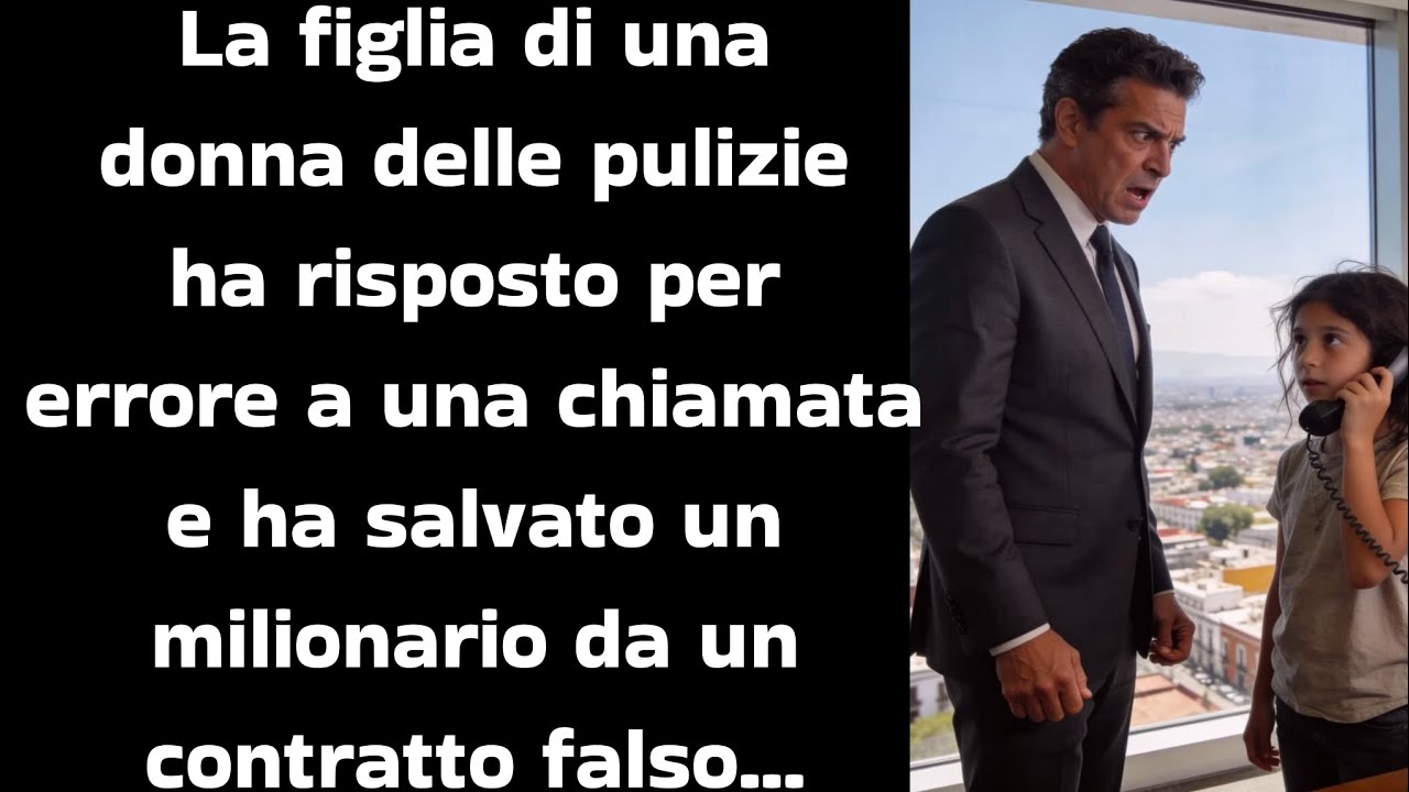 La figlia di una donna delle pulizie ha risposto per errore a una chiamata e ha salvato... 
