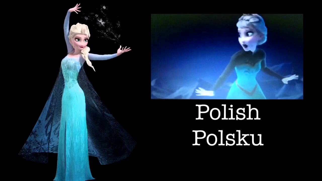 Frozen one-line multilanguage with subtitles and translations