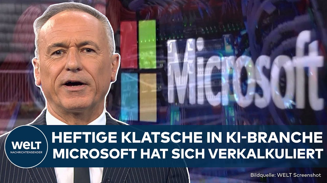 MICROSOFT: Heftige Schlappe bei KI! Boom im Cloud-Gesch&auml;ft bleibt aus - Aktien auf Talfahrt