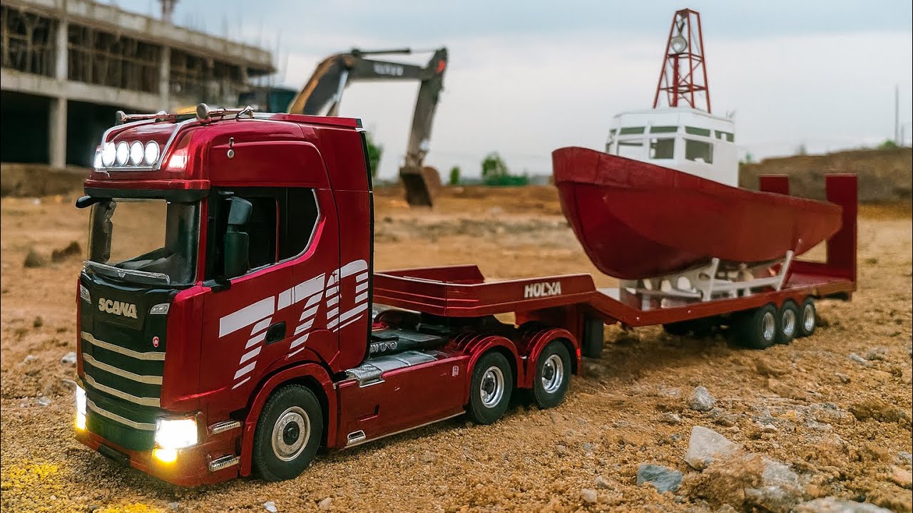 Unboxing The RC SCANIA 770s Tractor 1501 And Trailer 1502 | Kênh Chế Tạo Rc