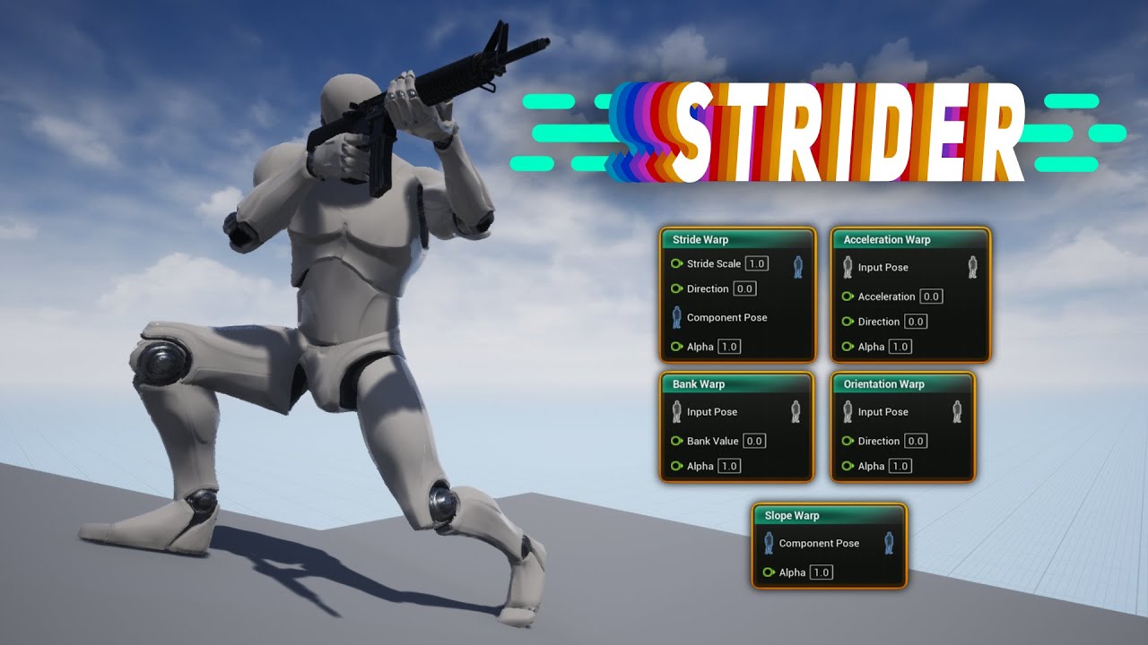 Strider for UE4: Tutorial - Example Animation Graph Setup